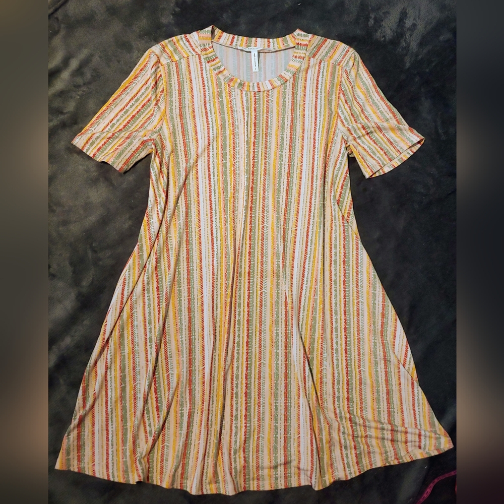 BCBG DRESS * SIZE S * RED, GREEN & YELLOW DRESS * SUMMER DRESS * RASTA DRESS